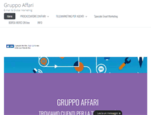 Tablet Screenshot of gruppoaffari.com